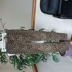 Anthropology We The Free Women Stretchable Leopard Print Pants